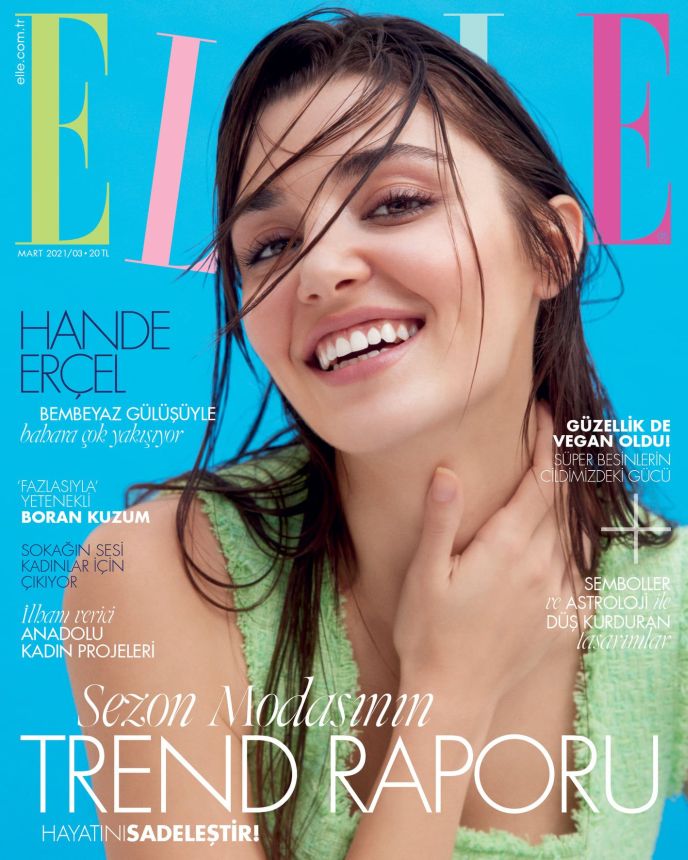 ELLE TURKEY magazine side cover  March 2021