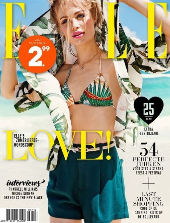 ELLE NETHERLANDS magazine cover  July 2014