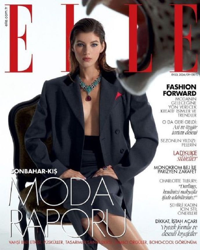 ELLE TURKEY magazine side cover  September 2024