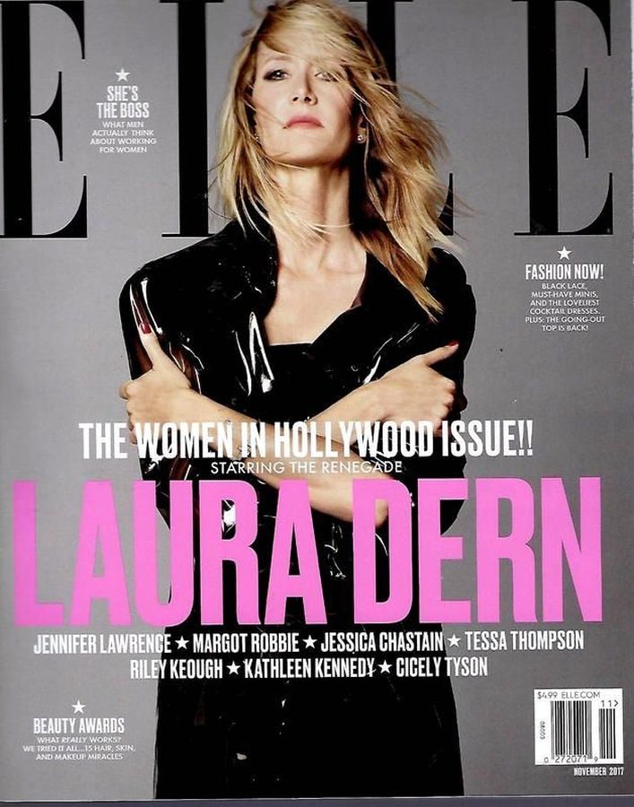 ELLE USA magazine side cover  November 2017