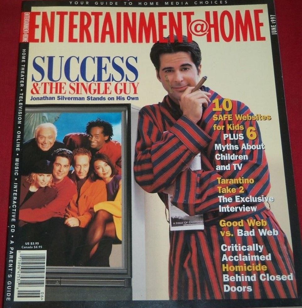 ENTERTAINMENT AT HOME magazine side cover  June 1997