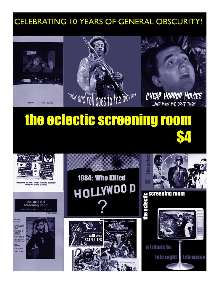 ECLECTIC SCREENING ROOM magazine side cover Issue 24  