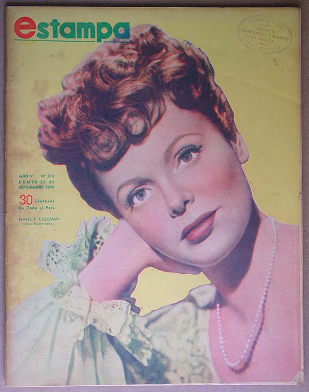 ESTAMPA magazine cover Issue 214 28 September 1942