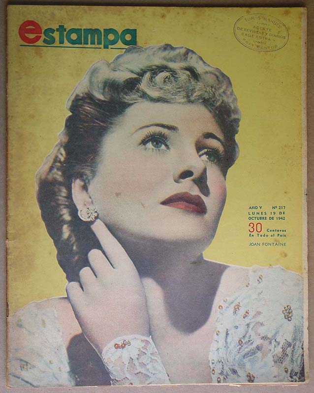 ESTAMPA magazine cover Issue 217 19 October 1942