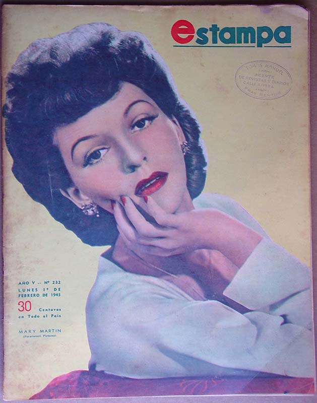 ESTAMPA magazine cover Issue 232 1 February 1943