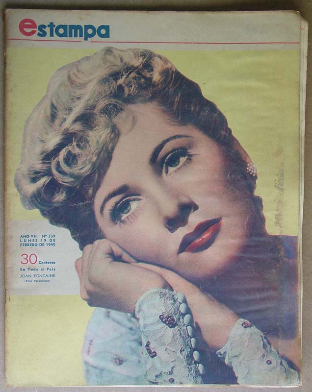 ESTAMPA magazine cover Issue 339 19 February 1945