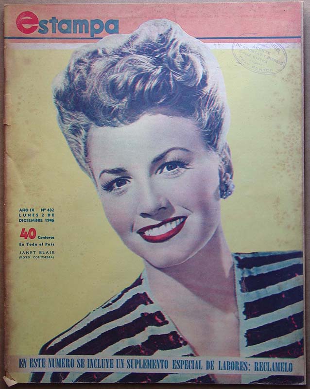 ESTAMPA magazine cover Issue 432 2 December 1946