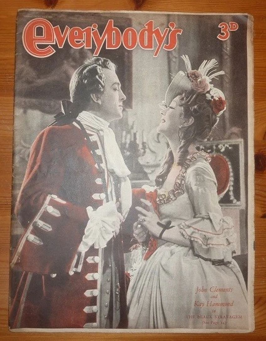 EVERYBODYS UK magazine side cover 4 June 1949