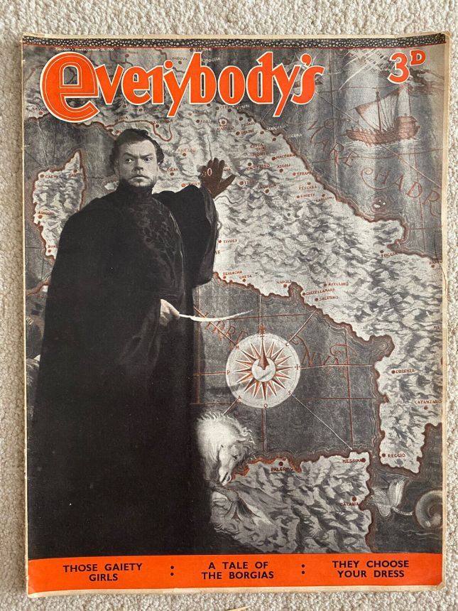 EVERYBODYS UK magazine side cover 28 January 1950