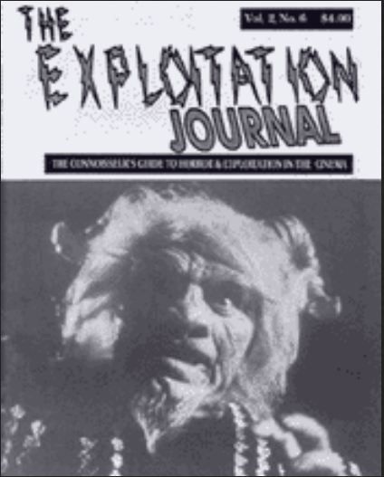 EXPLOITATION JOURNAL magazine side cover Issue 21  Vol 2 # 6  1997