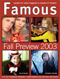 FAMOUS magazine side cover Issue 45 September 2003