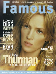 FAMOUS magazine side cover Issue 46 October 2003