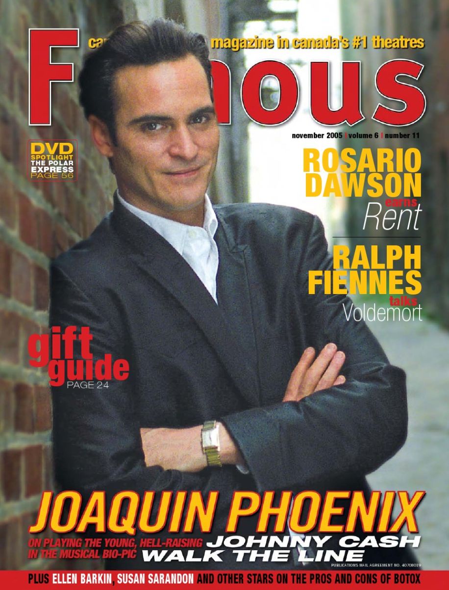 FAMOUS magazine side cover Issue 71 November 2005