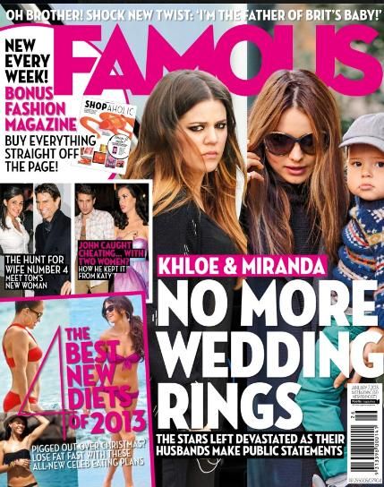 FAMOUS (Au) magazine side cover 7 January 2013