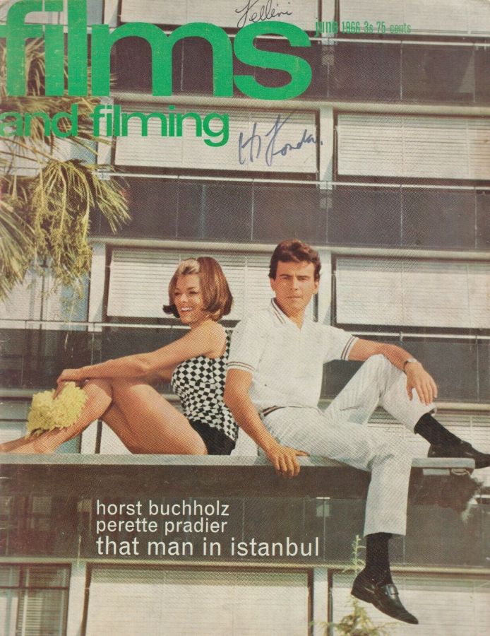 FILMS AND FILMING magazine side cover Issue 141 June 1966