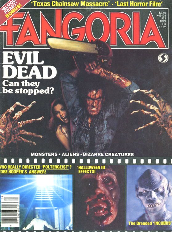 FANGORIA magazine side cover Issue 23 November 1982