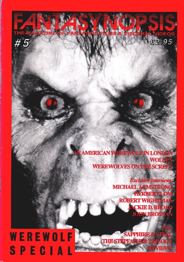 FANTASYNOPSIS magazine side cover Issue 5 February 1993