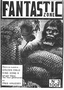 FANTASTIC ZONE magazine cover Issue 3   1987
