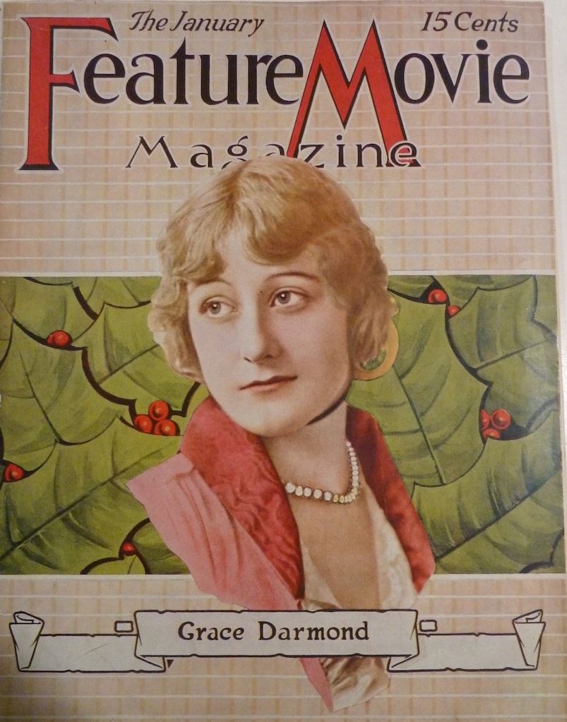 FEATURE MOVIE MAGAZINE magazine side cover  January 1916