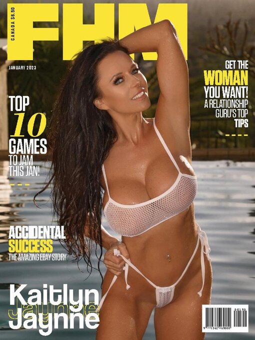 FHM CANADA magazine side cover  January 2023