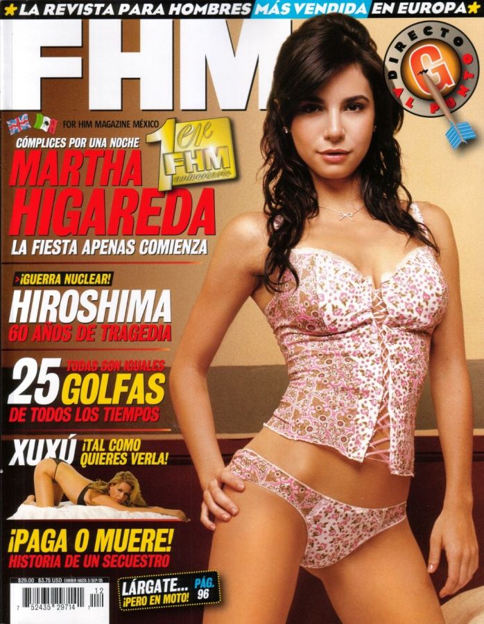 FHM MEXICO magazine cover  August 2005
