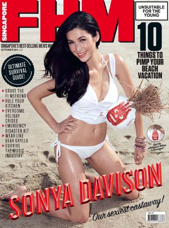 FHM SINGAPORE magazine side cover  September 2014