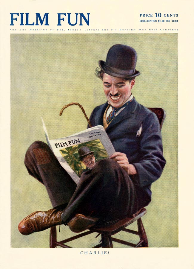 FILM FUN magazine side cover Issue 1 July 1915