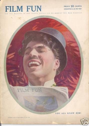 FILM FUN magazine side cover Issue 3 September 1915