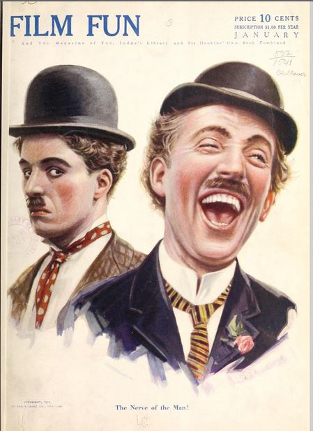 FILM FUN magazine side cover Issue 7 January 1916