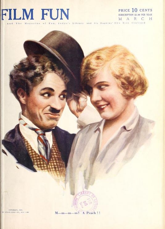 FILM FUN magazine side cover Issue 9 March 1916