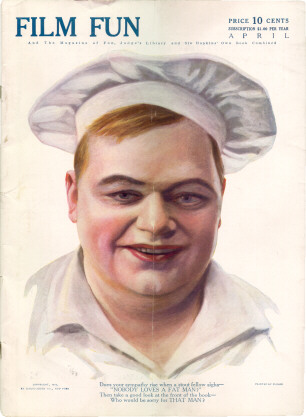 FILM FUN magazine side cover Issue 10 April 1916