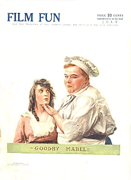 FILM FUN magazine side cover Issue 13 July 1916