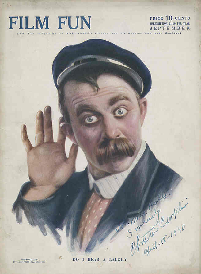 FILM FUN magazine side cover Issue 15 September 1916