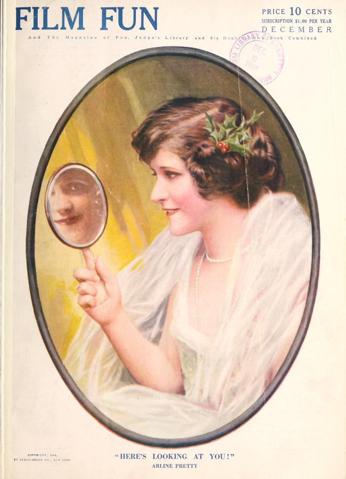 FILM FUN magazine side cover Issue 18 December 1916