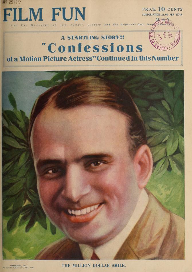 FILM FUN magazine side cover Issue 23 May 1917