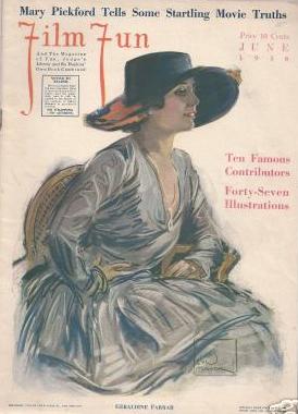 FILM FUN magazine side cover Issue 35 June 1918