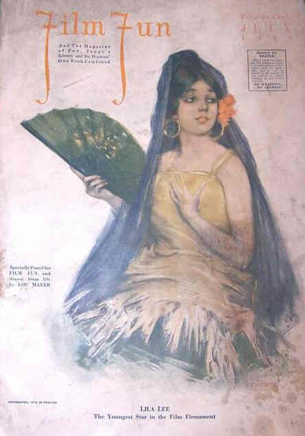 FILM FUN magazine side cover Issue 36 July 1918