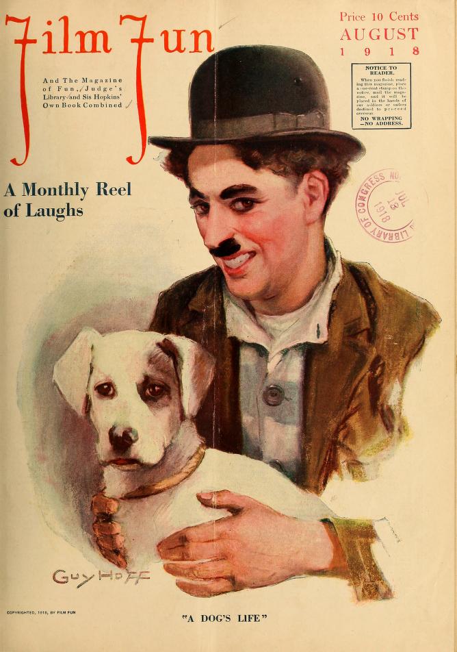 FILM FUN magazine side cover Issue 37 August 1918