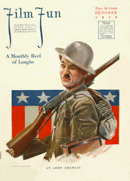 FILM FUN magazine side cover Issue 39 October 1918