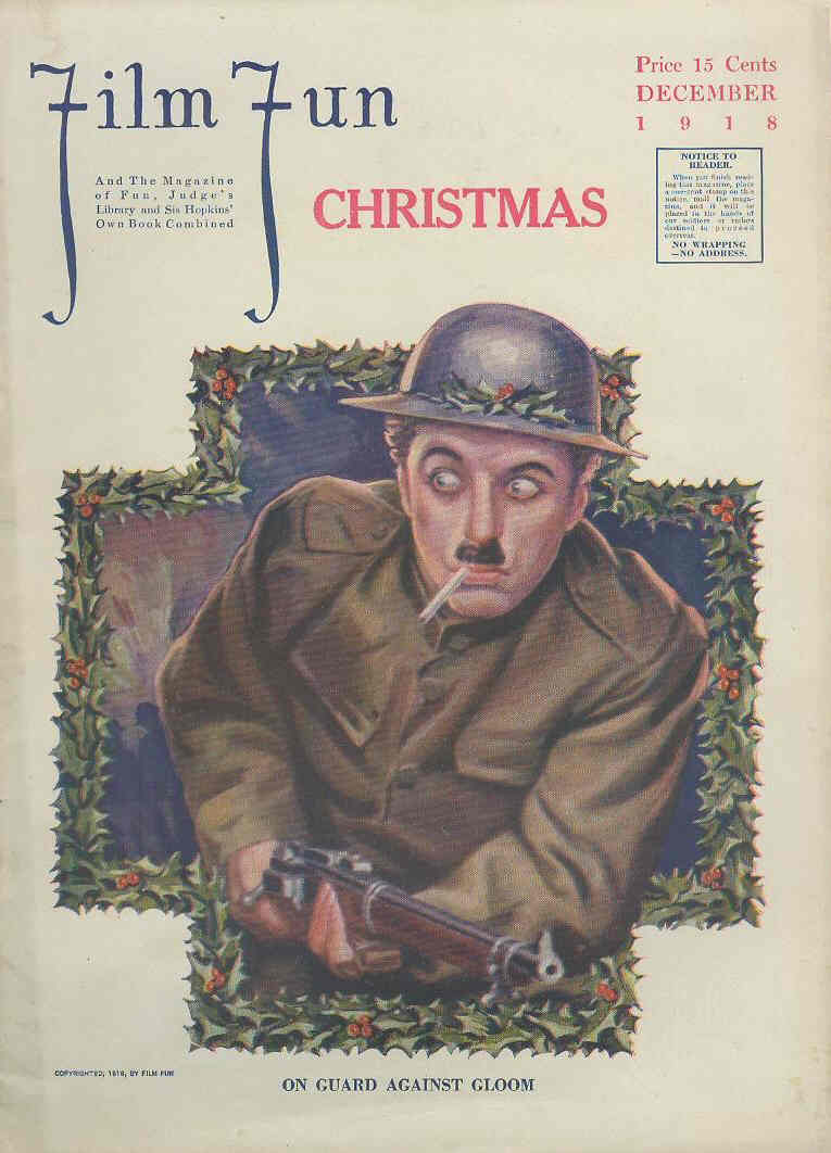 FILM FUN magazine side cover Issue 41 December 1918