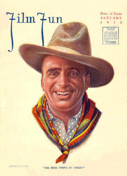 FILM FUN magazine side cover Issue 42 January 1919