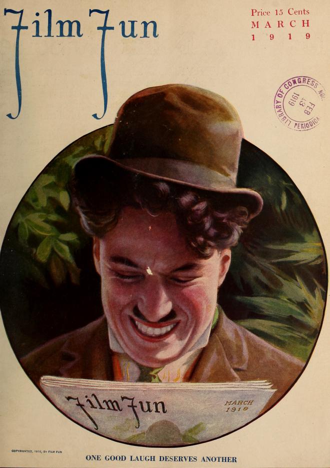 FILM FUN magazine side cover Issue 44 March 1919