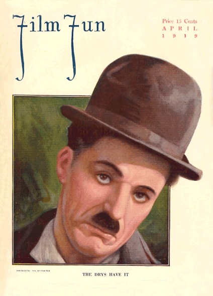 FILM FUN magazine side cover Issue 45 April 1919