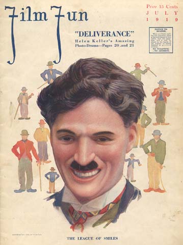 FILM FUN magazine side cover Issue 48 July 1919
