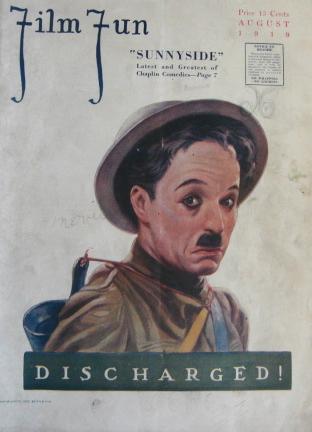 FILM FUN magazine side cover Issue 49 August 1919