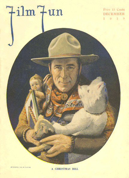 FILM FUN magazine side cover Issue 53 December 1919