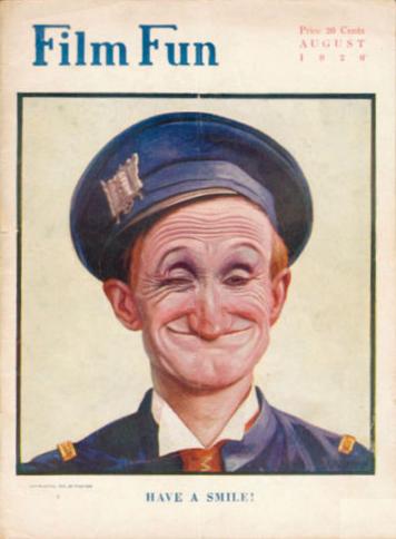 FILM FUN magazine side cover Issue 61 August 1920