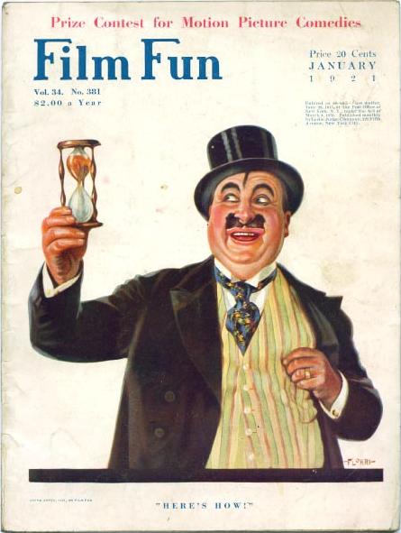 FILM FUN magazine side cover Issue 66 January 1921