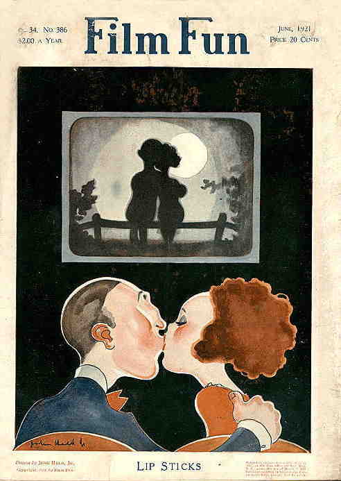 FILM FUN magazine side cover Issue 71 June 1921