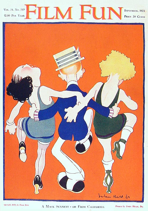 FILM FUN magazine side cover Issue 74 September 1921